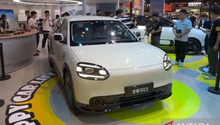 Chery QQ3 EV terbaru mulai debutnya di Chengdu Auto Show
